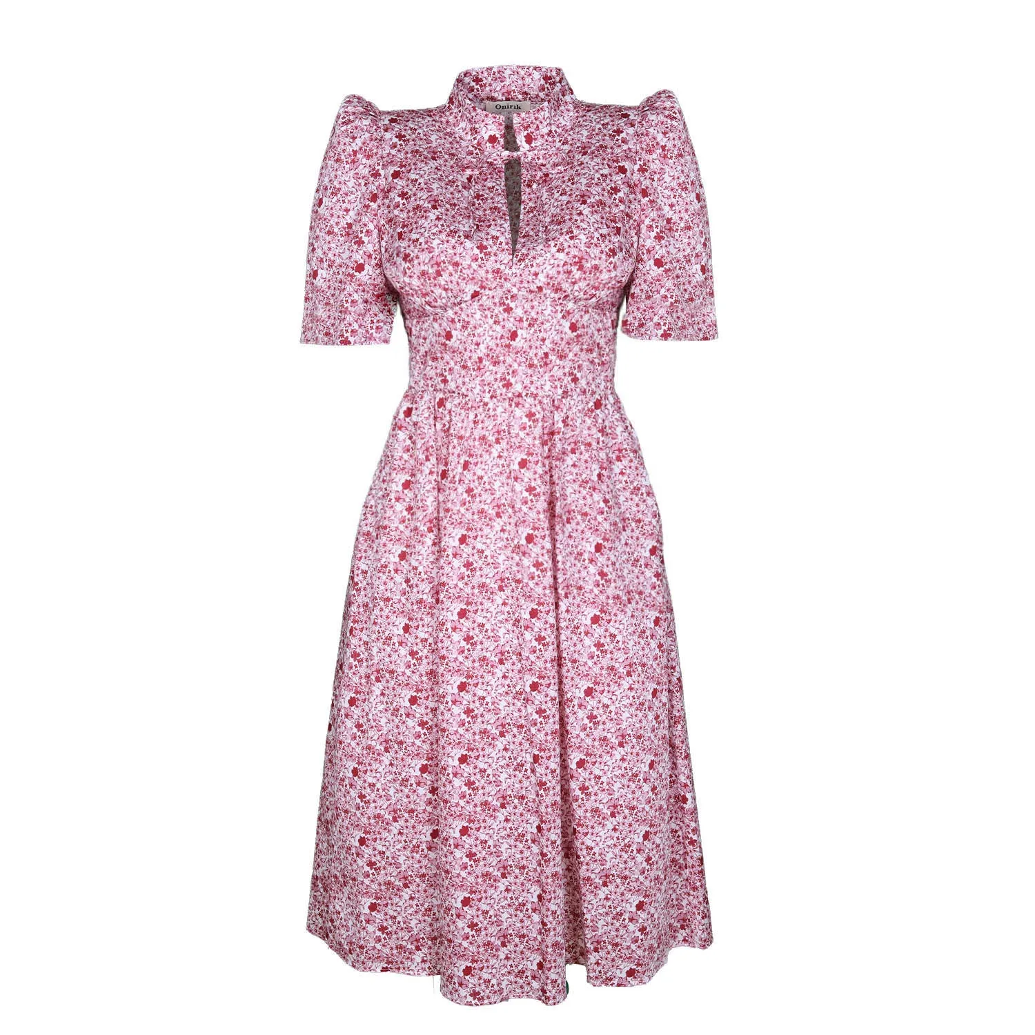 Naomi High Neck Dress / Lightweight Cotton