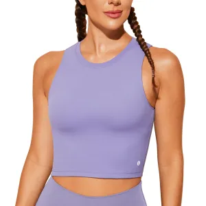 Natural Feelings Nudi Sports Bras for Women Removable Padded Yoga Tank Tops Sleeveless Fitness Workout Crop Tops