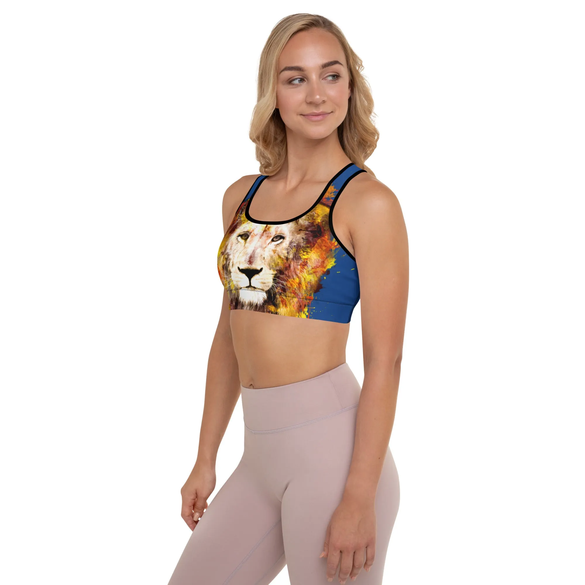 Navy/Lion Sports Bra