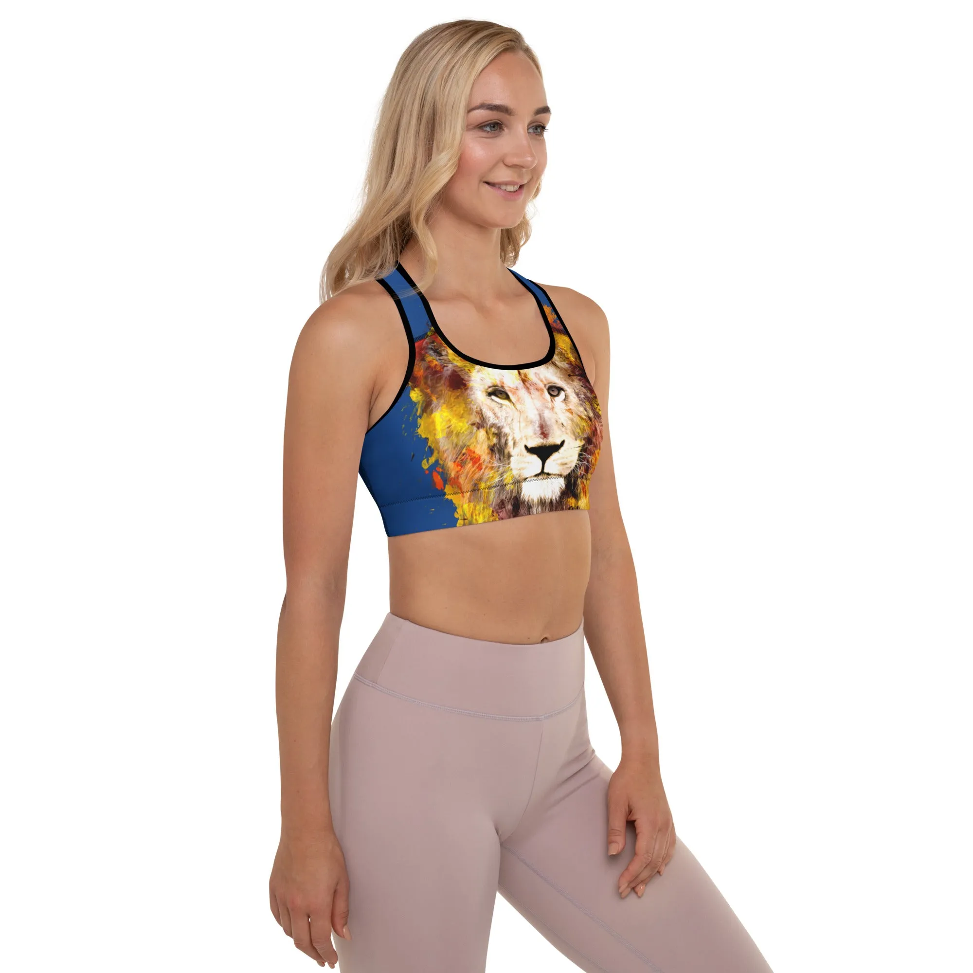 Navy/Lion Sports Bra