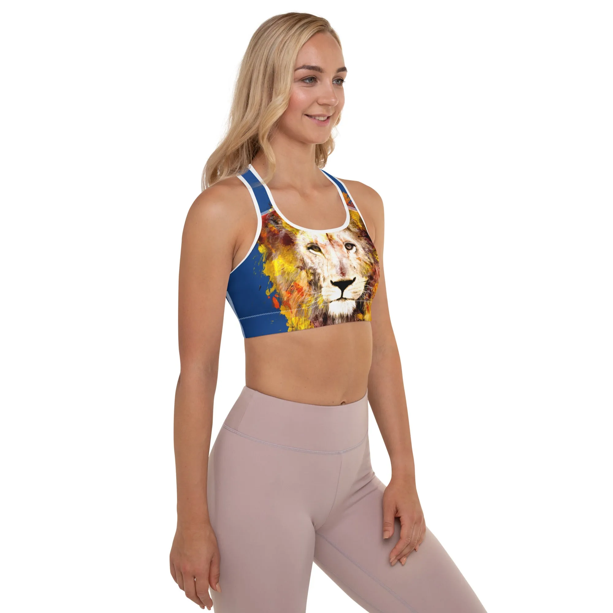 Navy/Lion Sports Bra