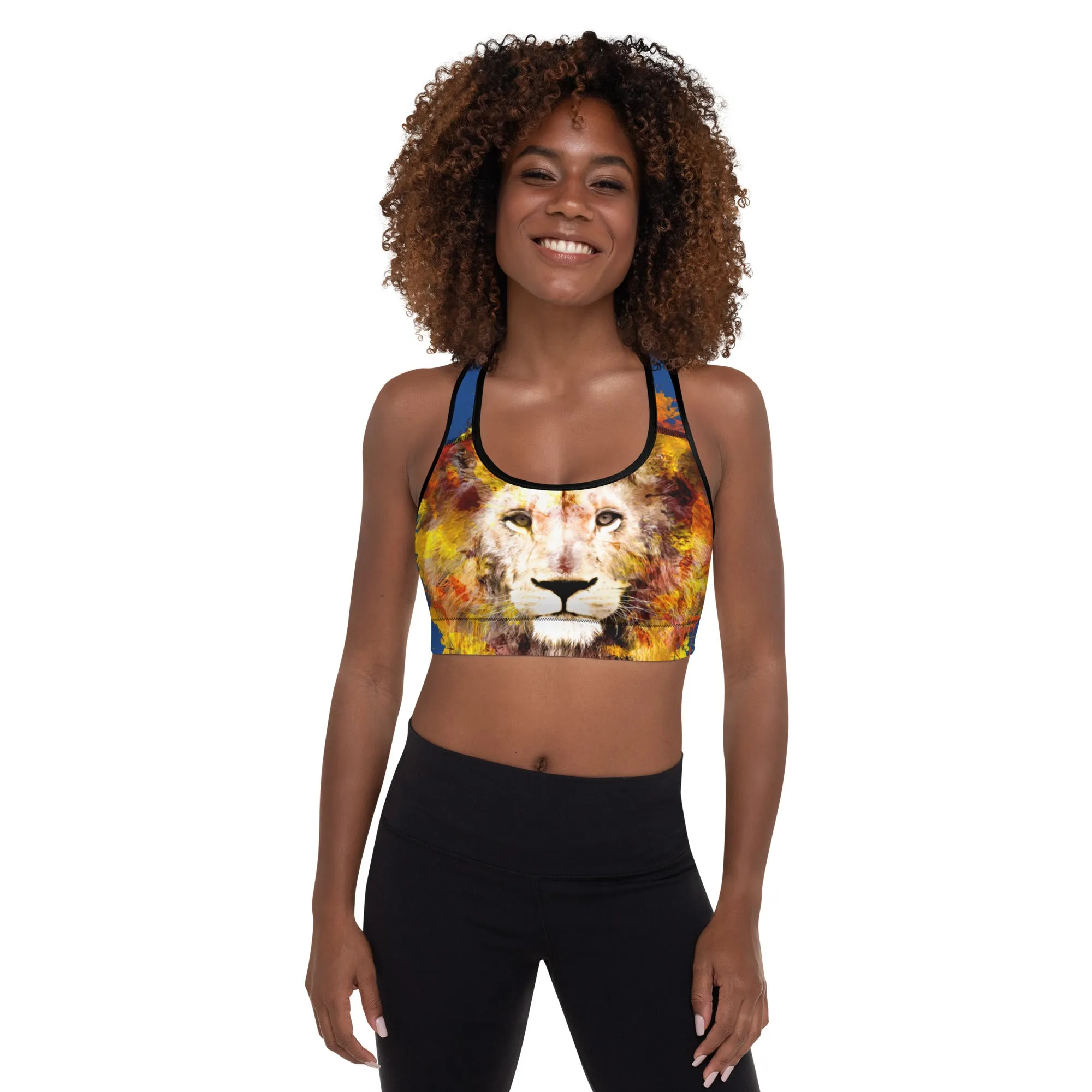 Navy/Lion Sports Bra