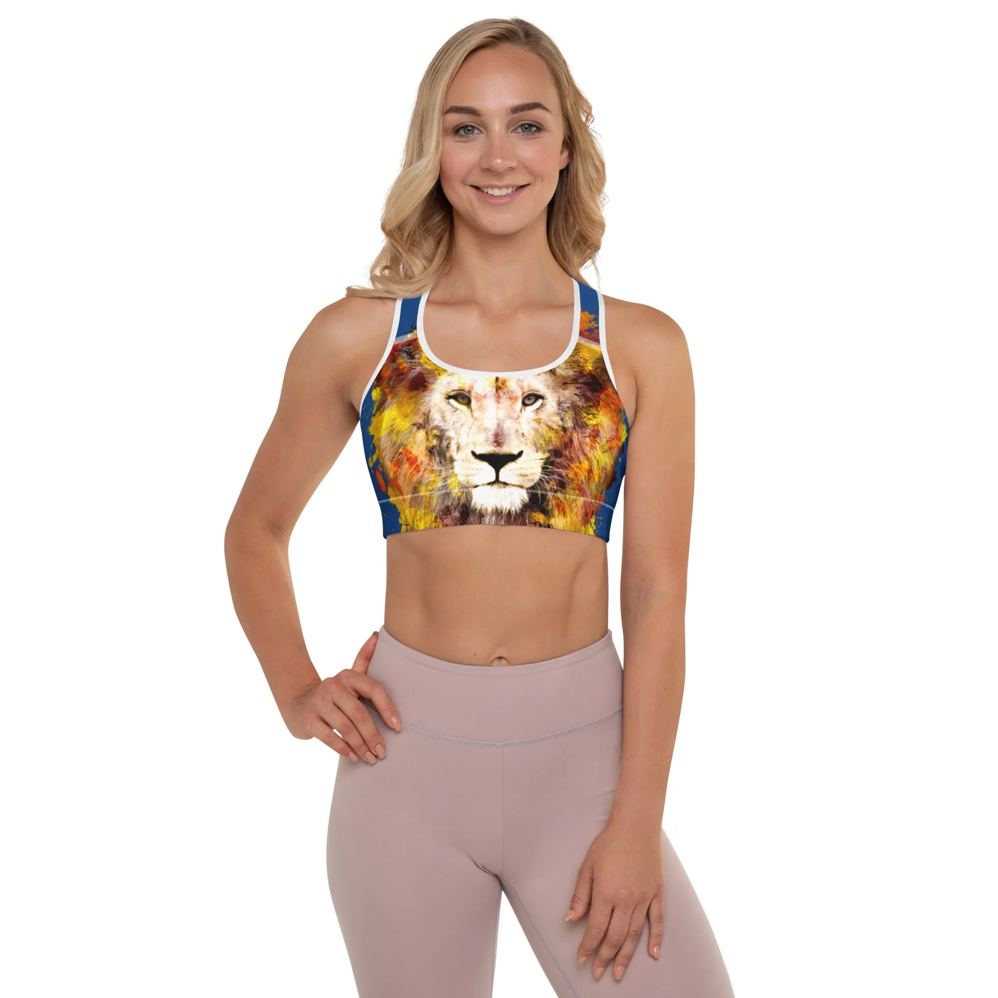 Navy/Lion Sports Bra