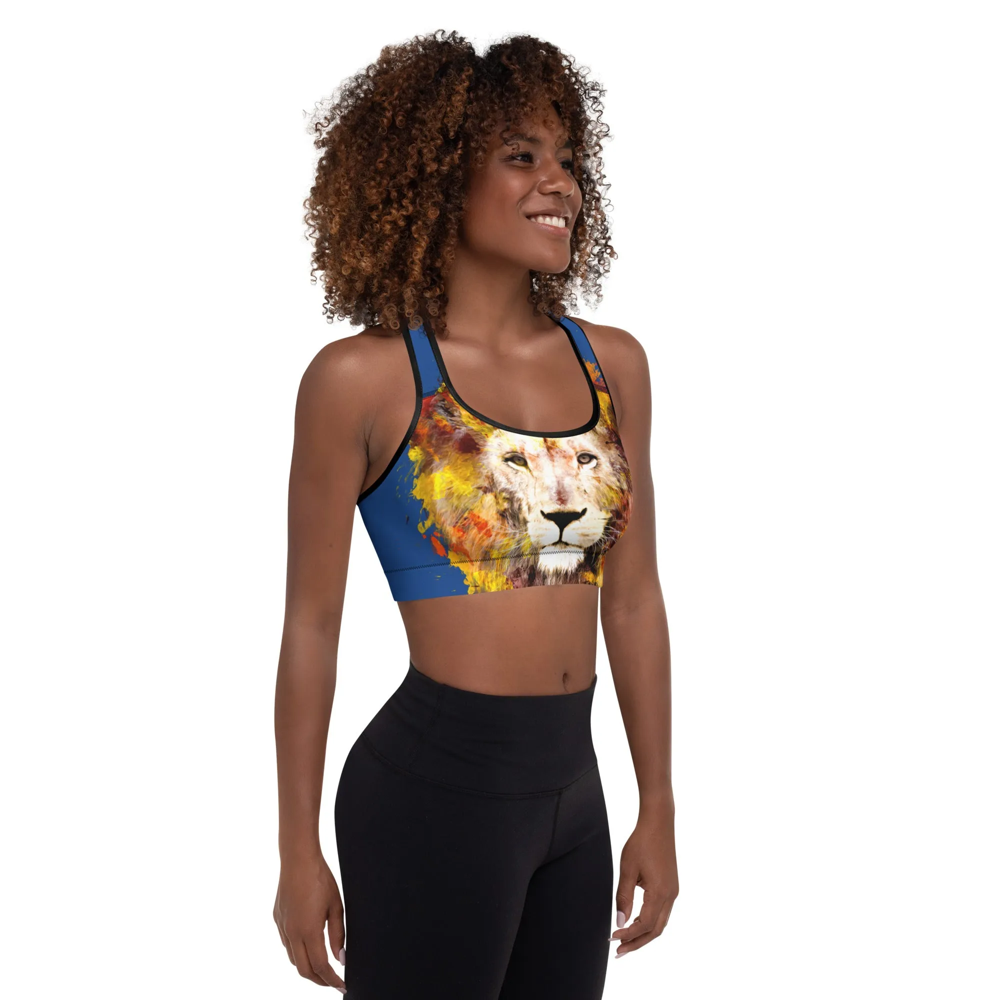 Navy/Lion Sports Bra