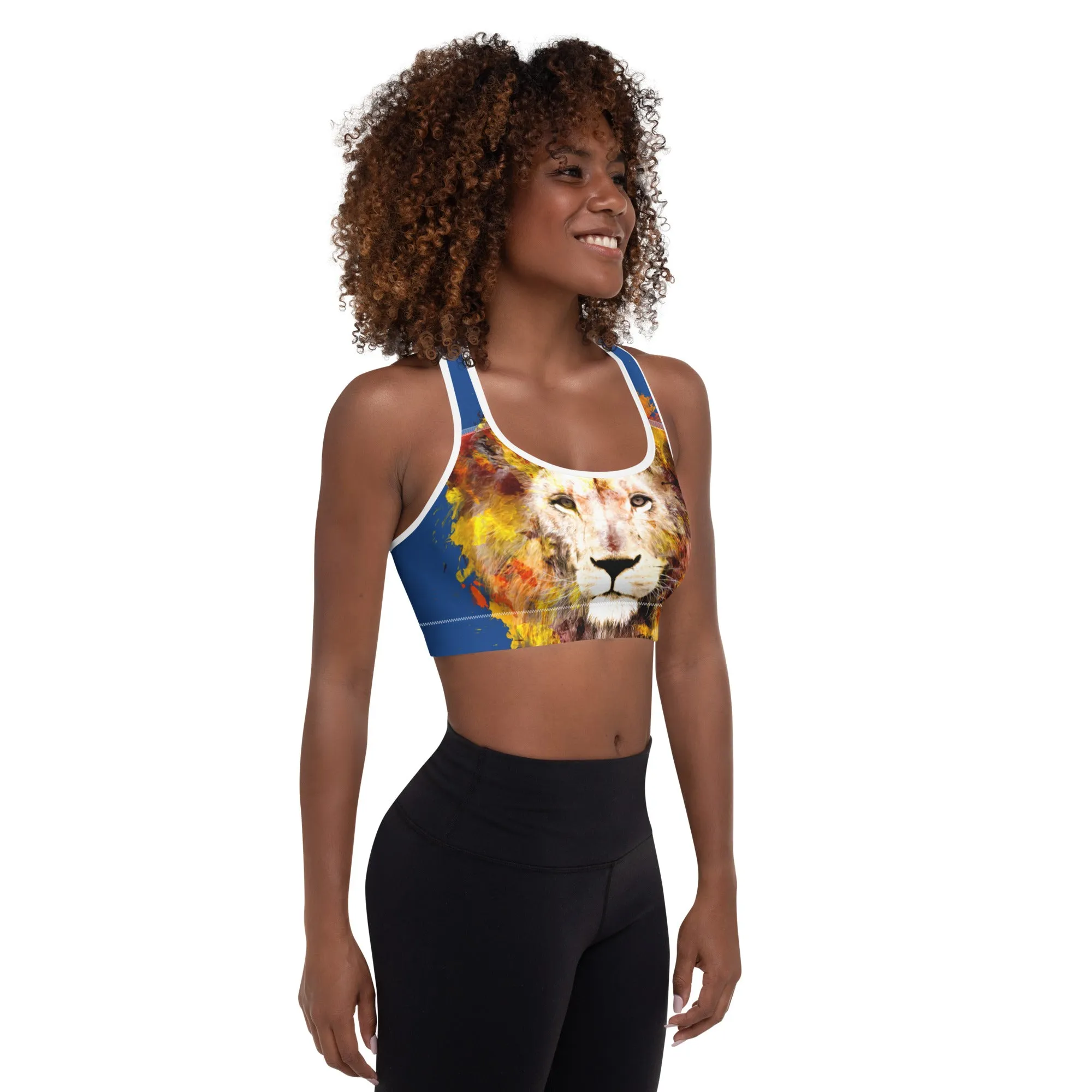 Navy/Lion Sports Bra