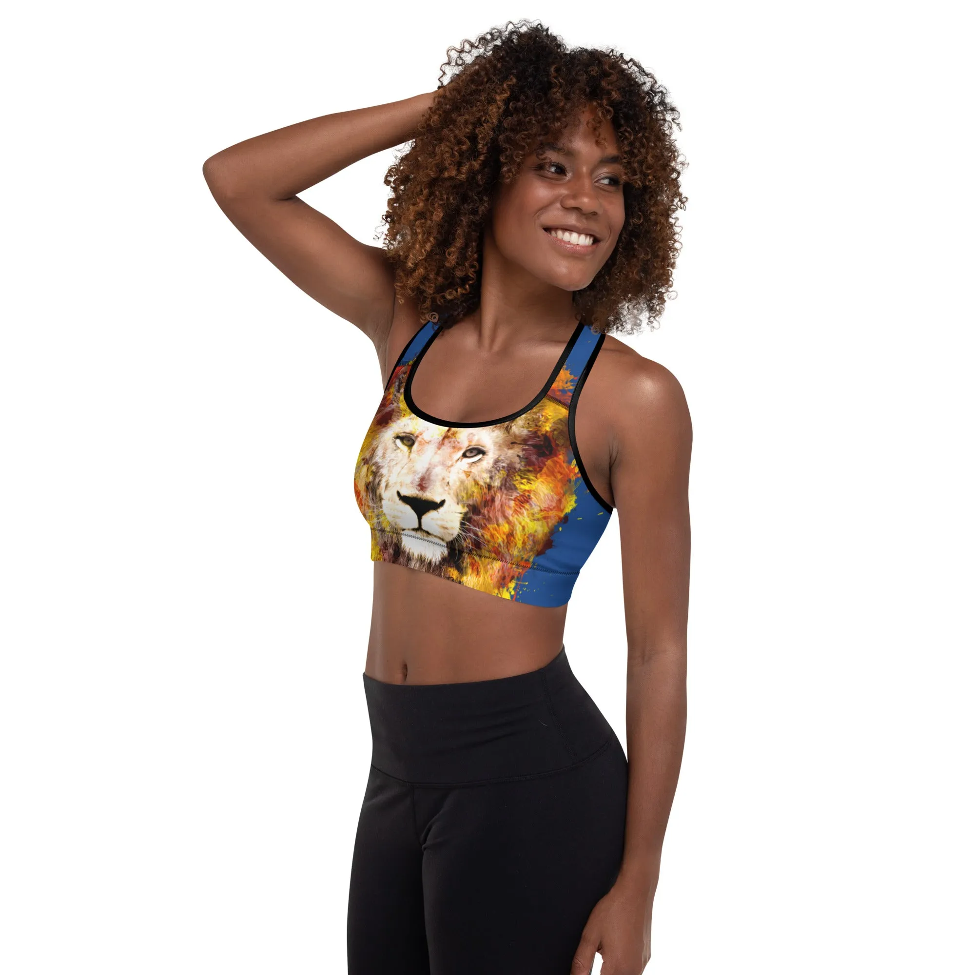 Navy/Lion Sports Bra