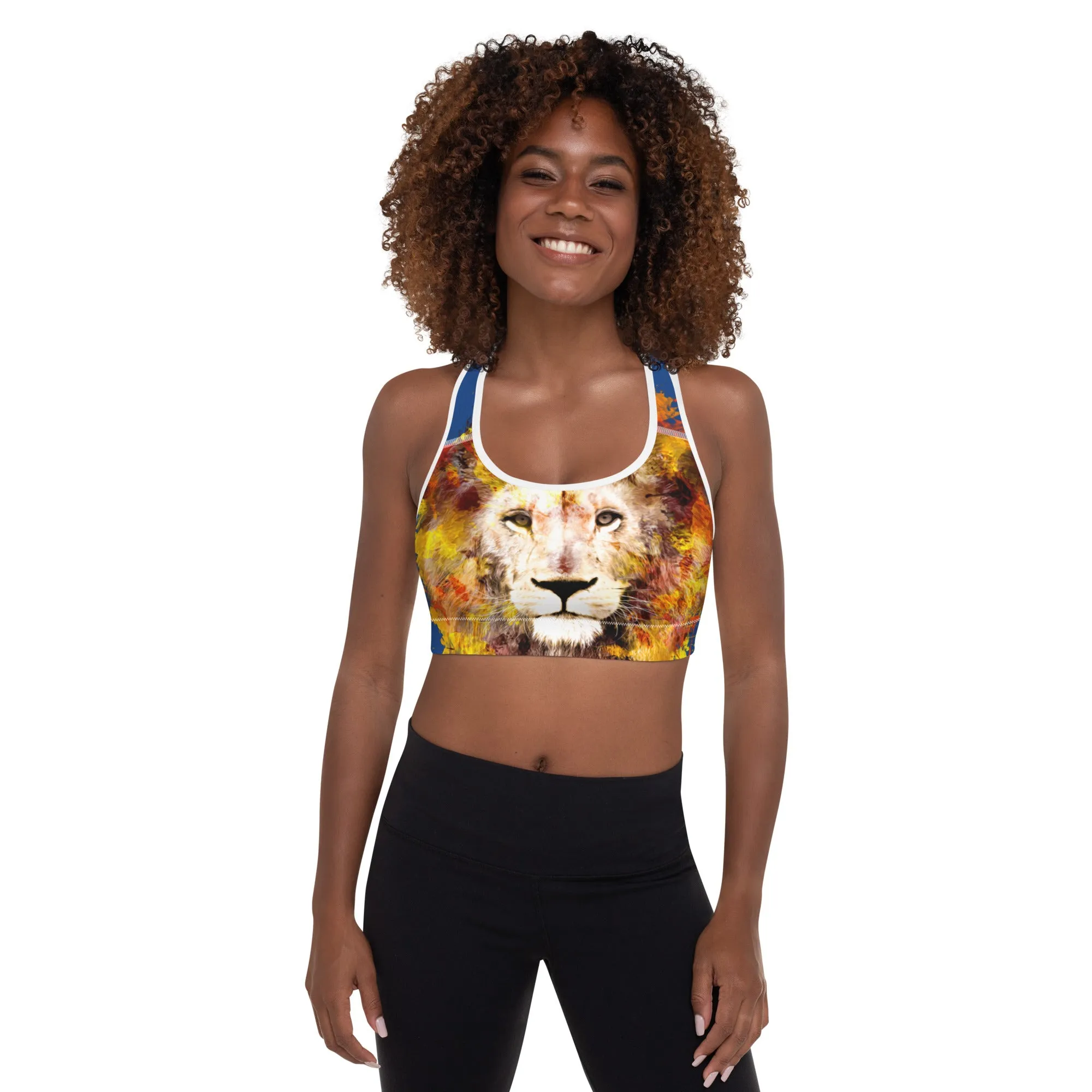 Navy/Lion Sports Bra