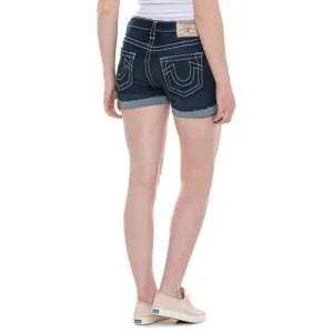 NEW True Religion Jennie Big T Shorts Dark Wash 261s