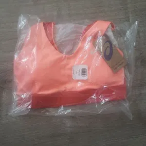 New With Tags Asics Spring Sports Bra Size Small 2042A309.702 Sun Coral