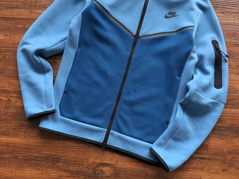 NIKE TECH FLEECE HOODIE x DUTCH BLUE/COURT BLUE