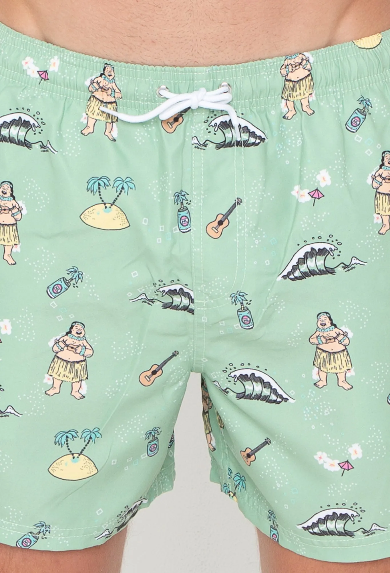 NL Green Hula Swim Trunk Kudo