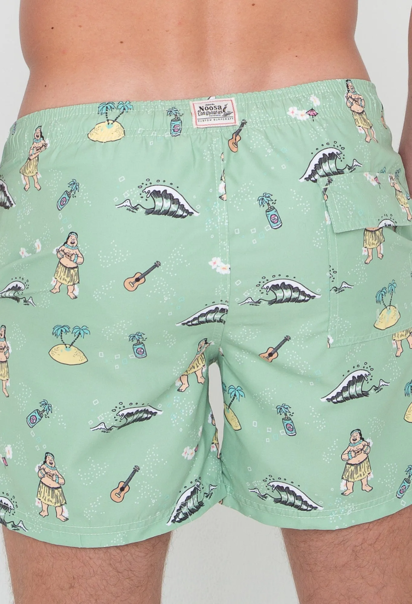 NL Green Hula Swim Trunk Kudo