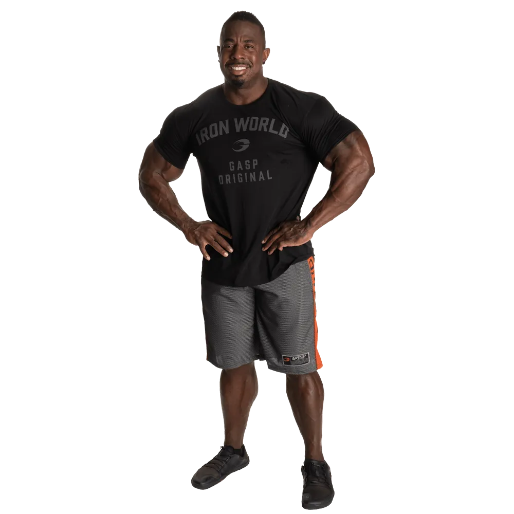 No1 Mesh Shorts - Black/Flame