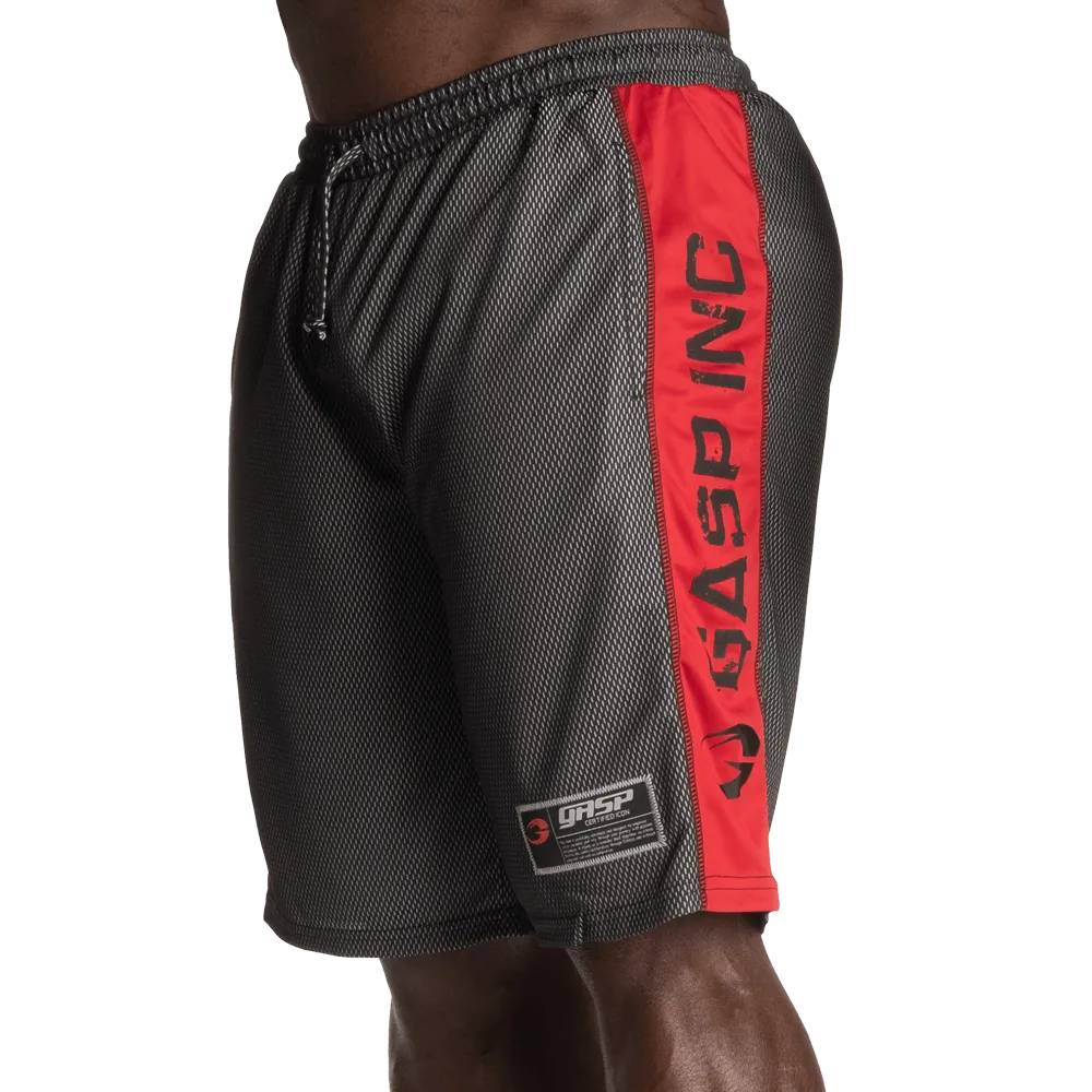 No1 Mesh Shorts - Black/Red