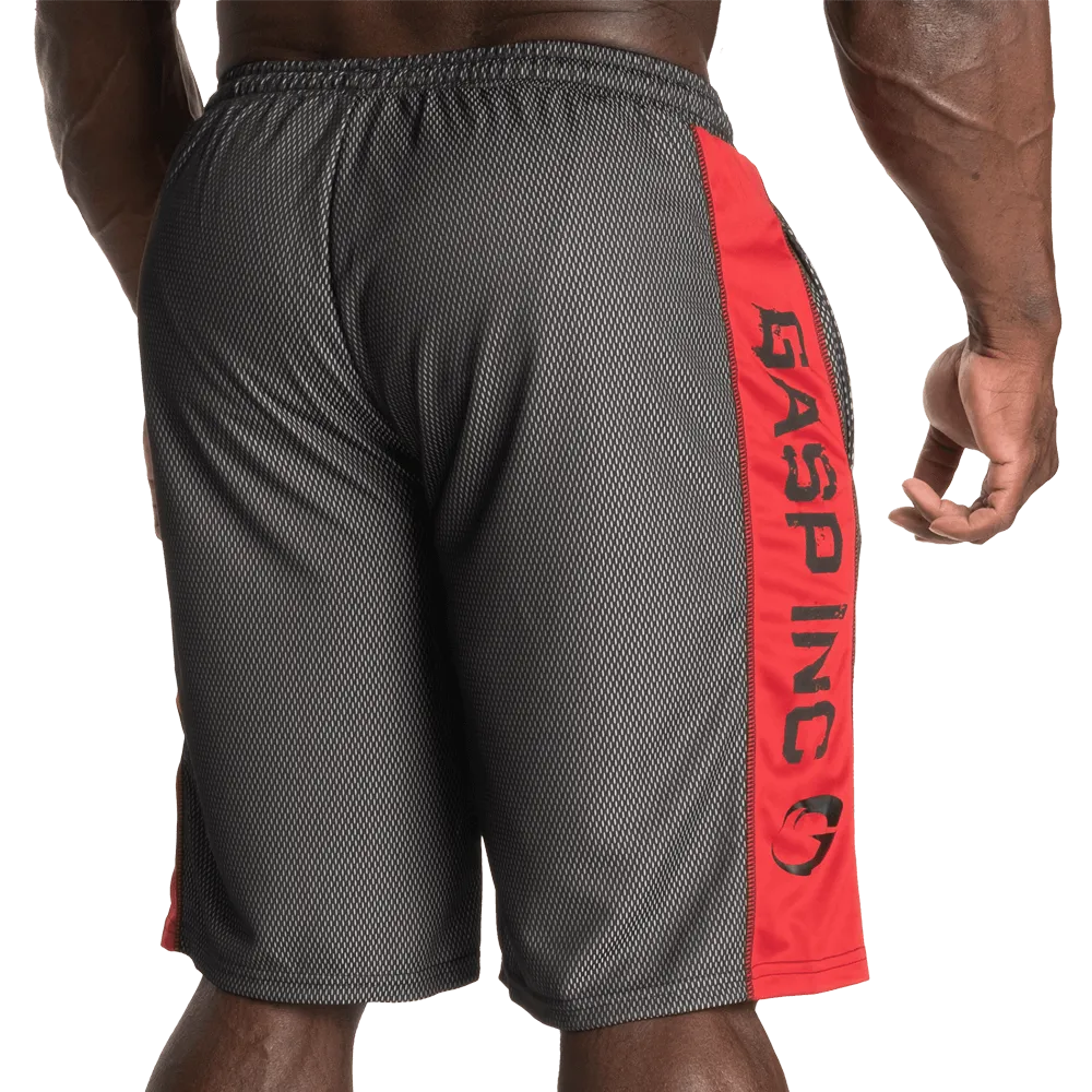 No1 Mesh Shorts - Black/Red