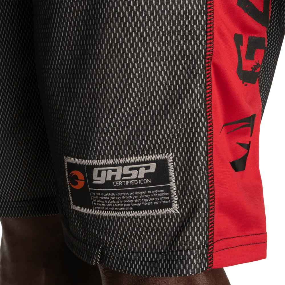 No1 Mesh Shorts - Black/Red