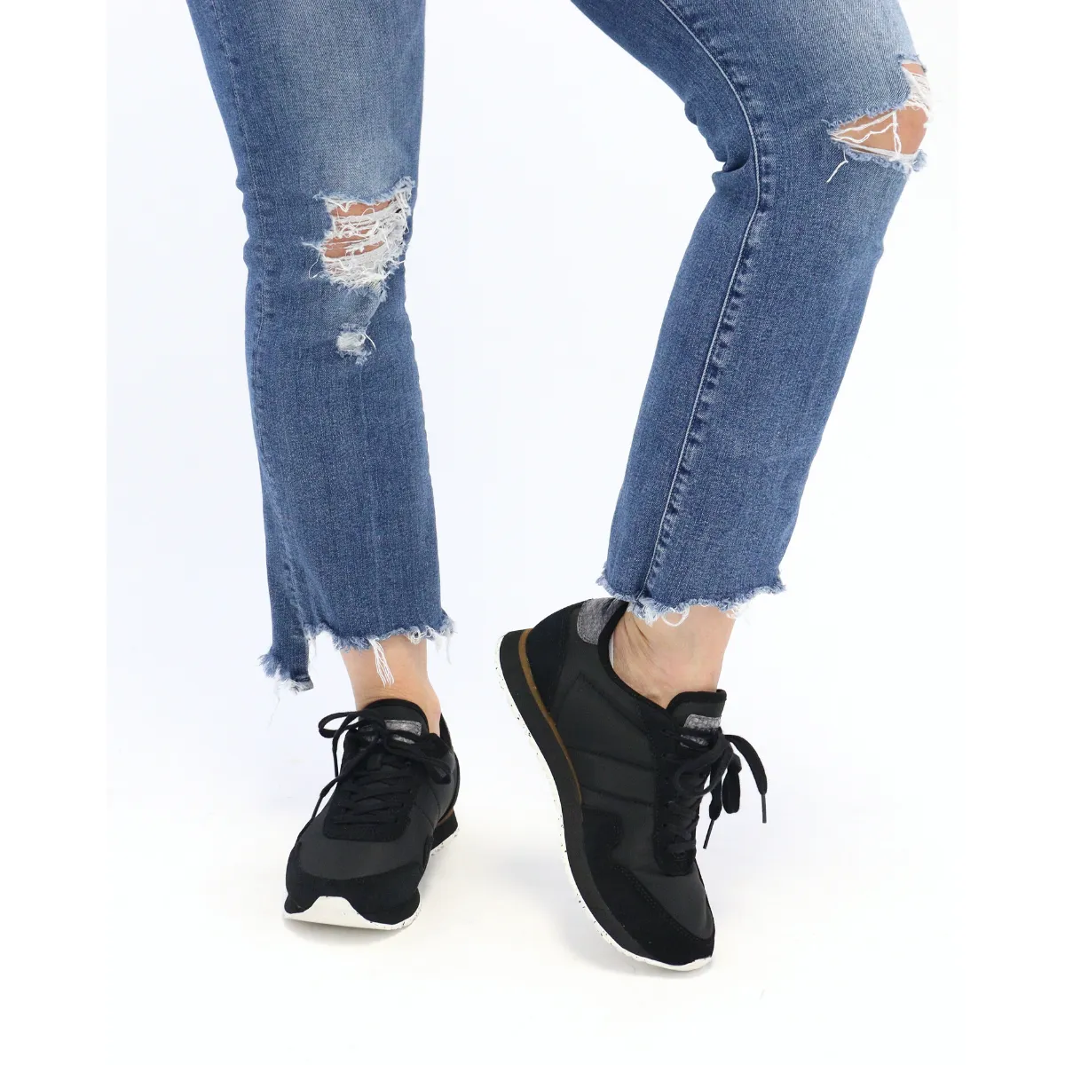 NORA III LEATHER BLACK