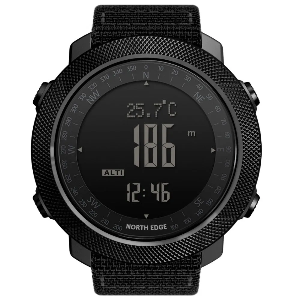 North Edge APACHE 3 Tactical Military Watch with Altimeter, Compass & Barometer