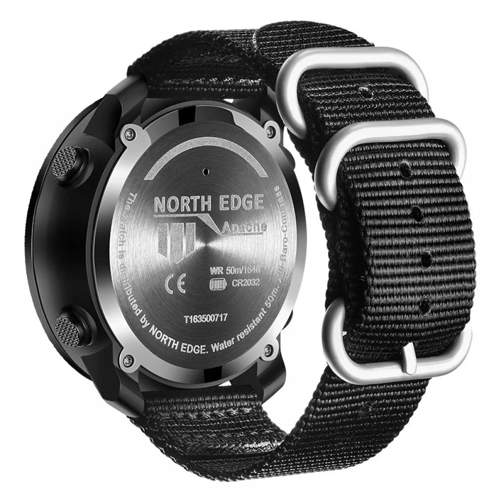 North Edge APACHE 3 Tactical Military Watch with Altimeter, Compass & Barometer