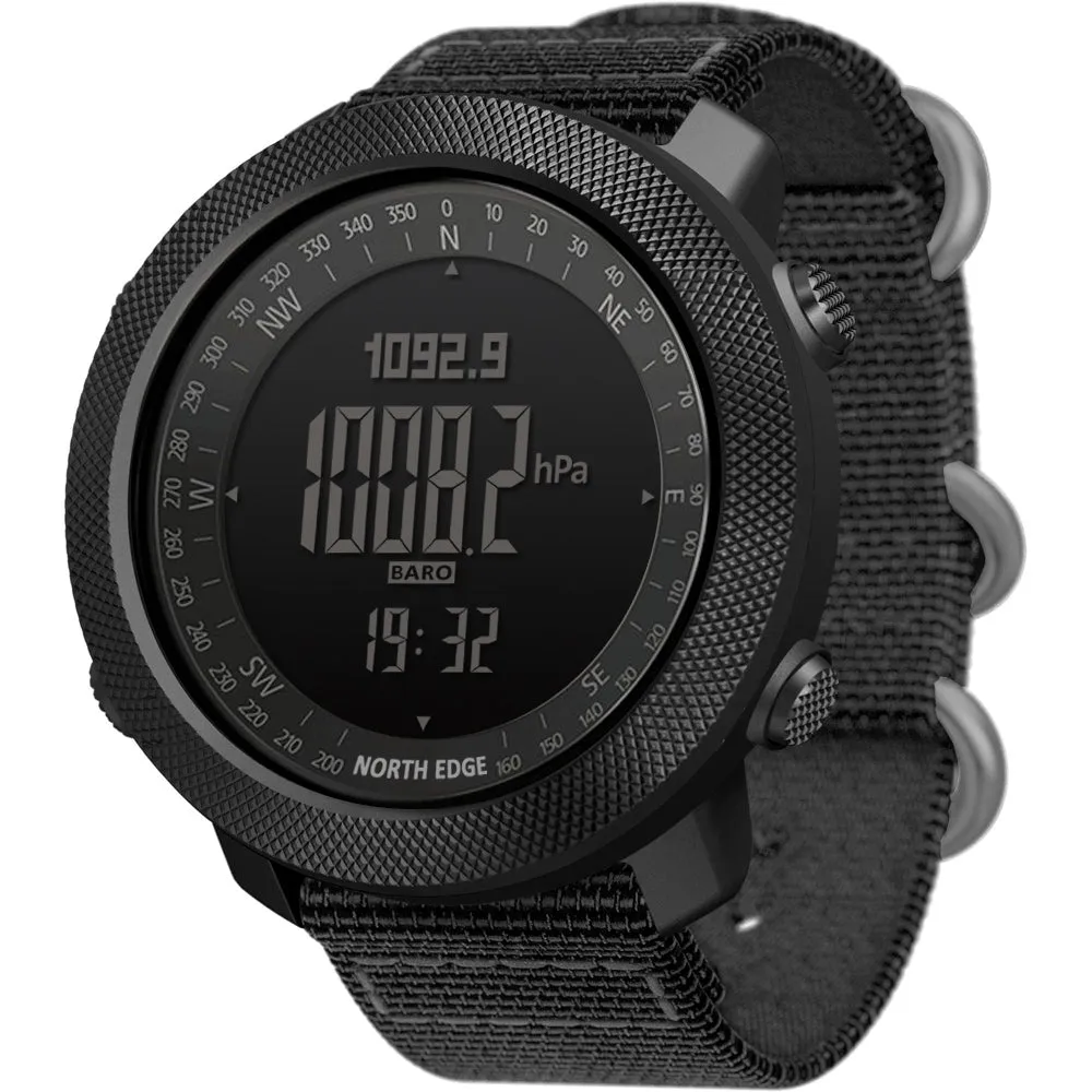 North Edge APACHE 3 Tactical Military Watch with Altimeter, Compass & Barometer