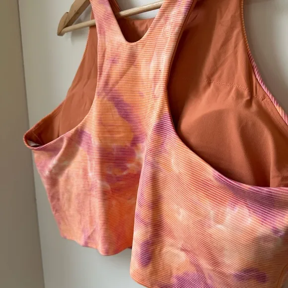 NWT Athleta Conscious Textured Crop Sports Bra Top in Powervita, size 3X
