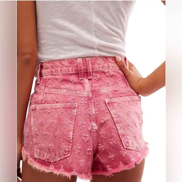 NWT Free People Mixed Emotions Hi Lo Shorts Size 27