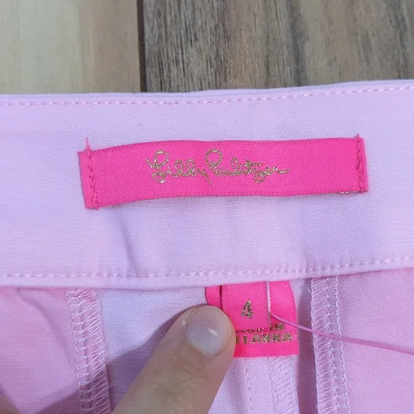 NWT! Lilly Pulitzer Alessi Stretch Shorts Pink Blossom Size 4