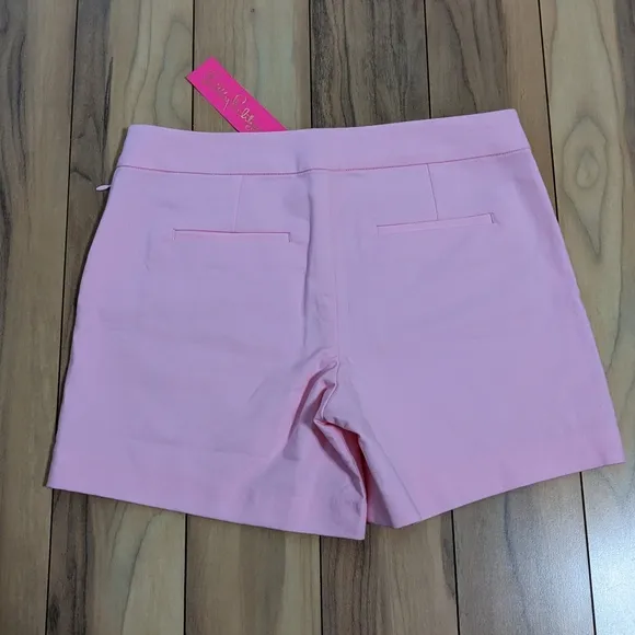 NWT! Lilly Pulitzer Alessi Stretch Shorts Pink Blossom Size 4