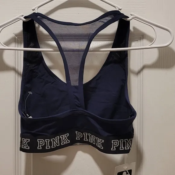 NWT Victoria's Secret PINK Red Sox MLB Ultimate Racerback Sports Bra Size XS