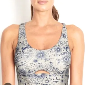 NWT Wildfox Birch &amp; Colbalt Cosmic Sense Sports Bra