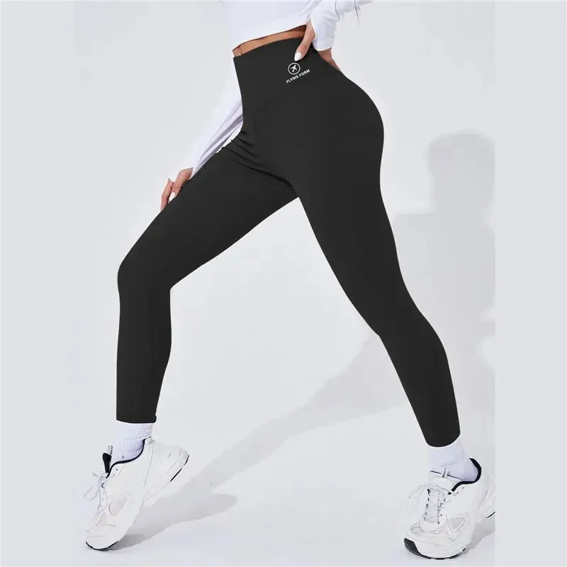 Obsidian Phoenix High-Waist Yoga Leggings