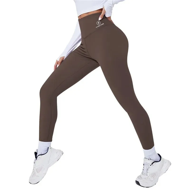 Obsidian Phoenix High-Waist Yoga Leggings