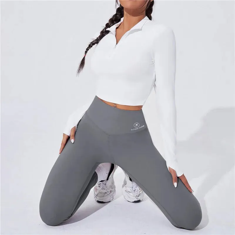 Obsidian Phoenix High-Waist Yoga Leggings