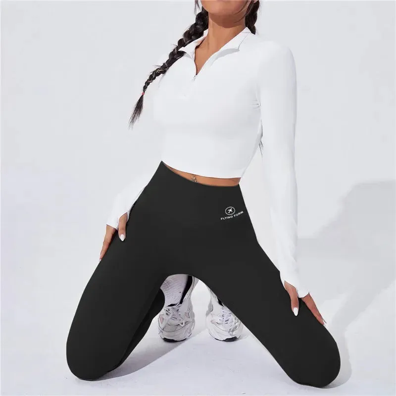 Obsidian Phoenix High-Waist Yoga Leggings