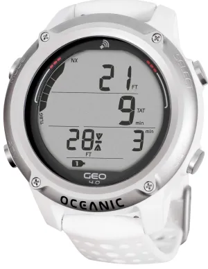 Oceanic Geo 4 Wrist Dive Computer (White)