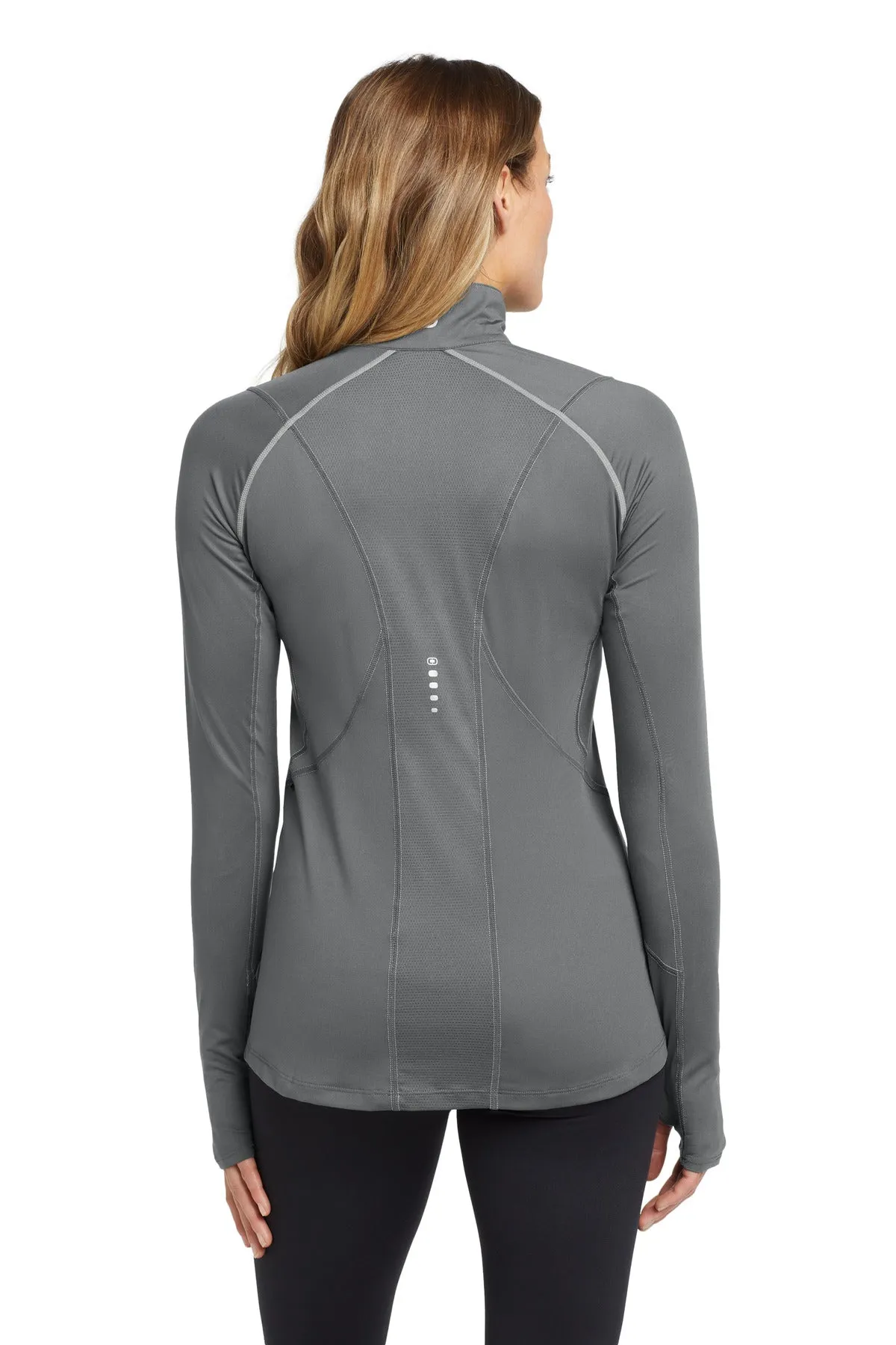 OGIO Women's Nexus 1/4-Zip Pullover. LOE335 Gear Grey