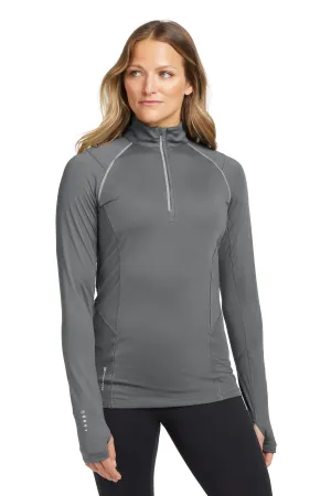OGIO Women's Nexus 1/4-Zip Pullover. LOE335 Gear Grey