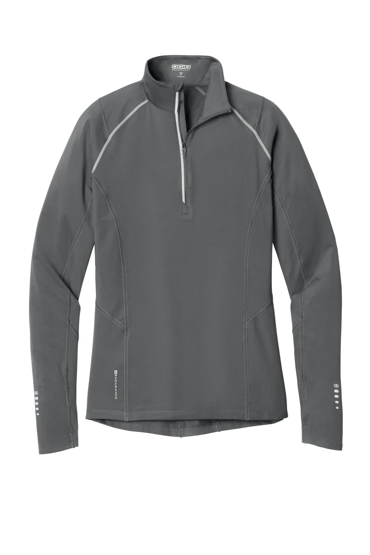 OGIO Women's Nexus 1/4-Zip Pullover. LOE335 Gear Grey