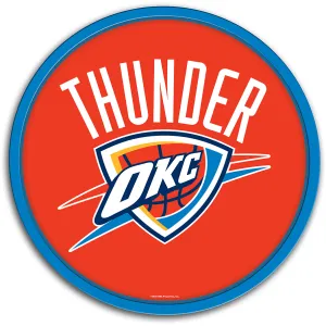 Oklahoma City Thunder: Modern Disc Wall Sign