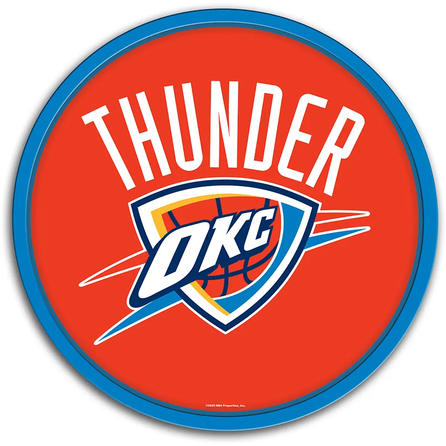 Oklahoma City Thunder: Modern Disc Wall Sign