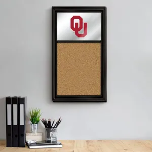 Oklahoma Sooners: Mirrored Cork Note Board