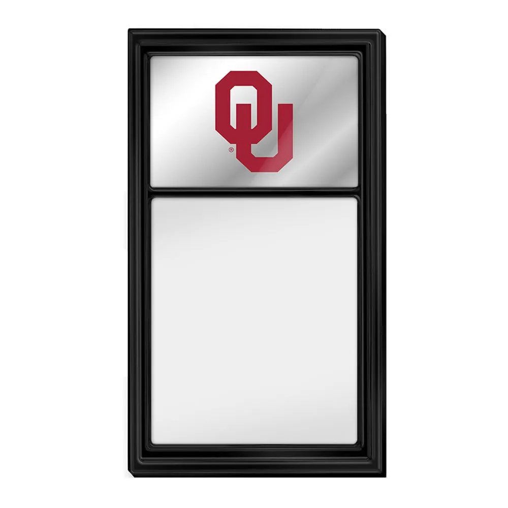 Oklahoma Sooners: Mirrored Dry Erase Note Board
