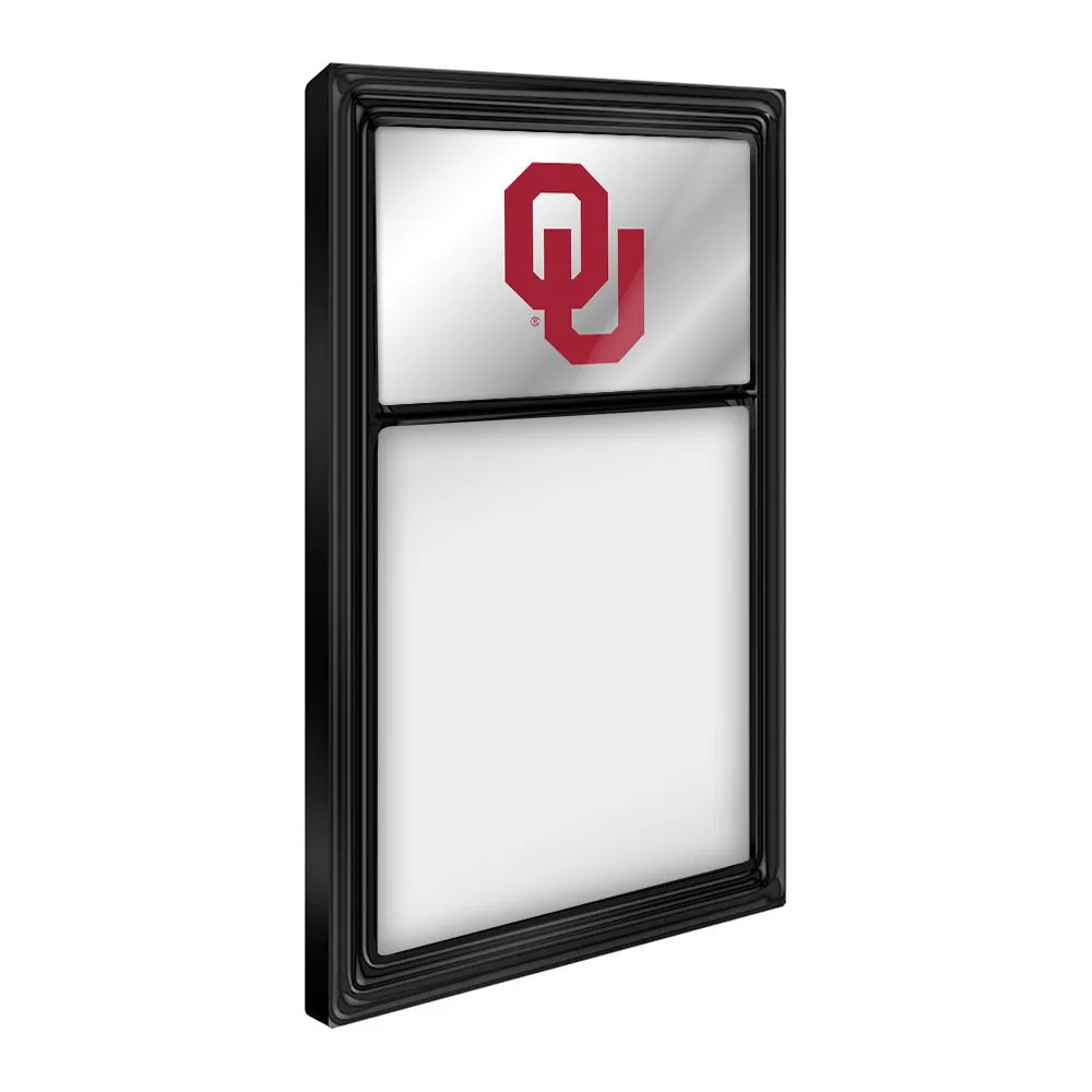 Oklahoma Sooners: Mirrored Dry Erase Note Board
