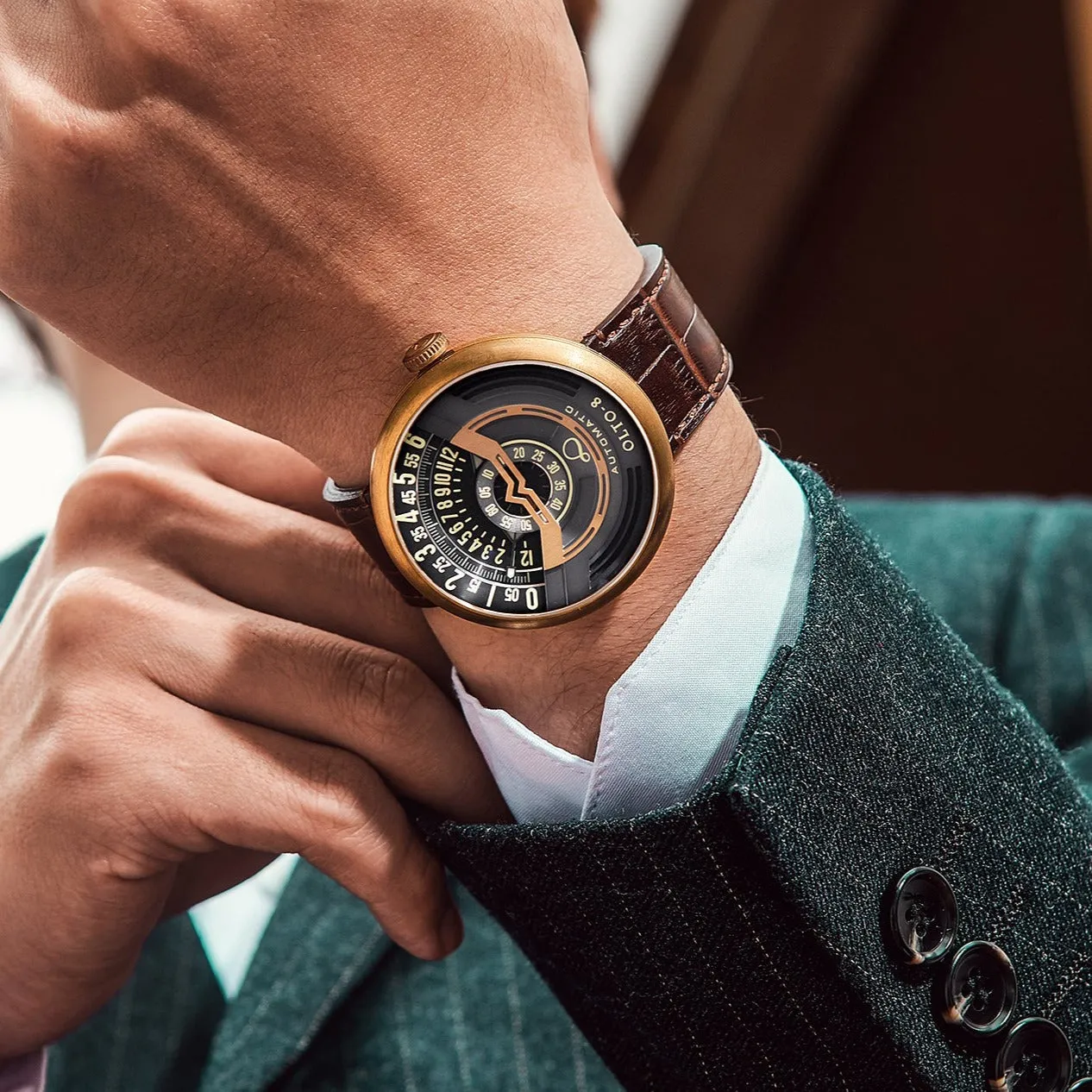 OLTO-8 INFINITY-I RPM-Style Automatic Watch Bronze Edition
