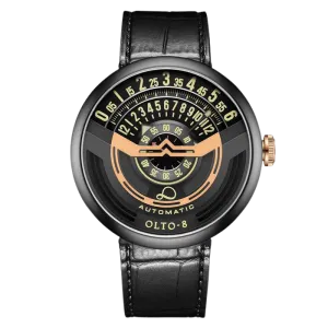 OLTO-8 INFINITY-I RPM-Style Automatic Watch Gold-Black