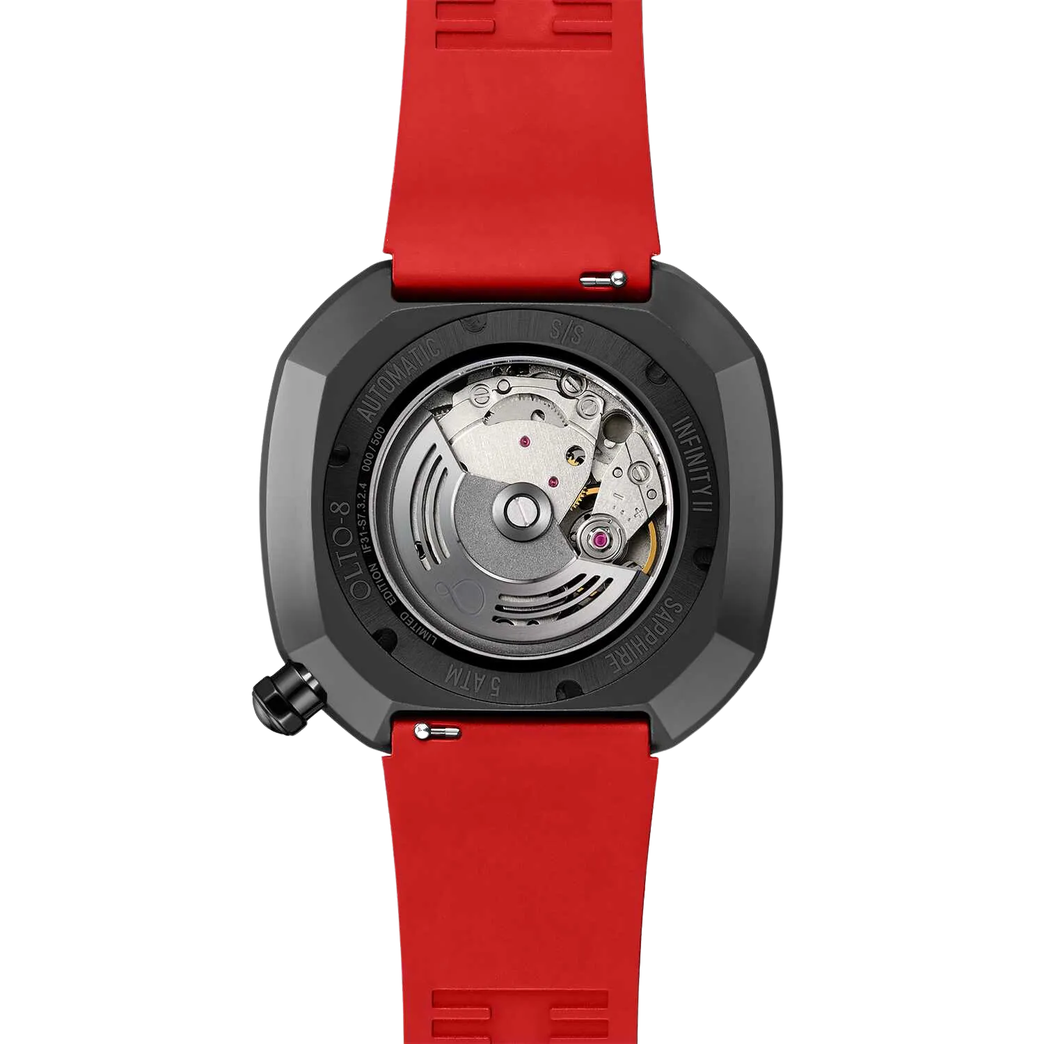 OLTO-8 INFINITY-II RPM-Style Automatic Watch Black
