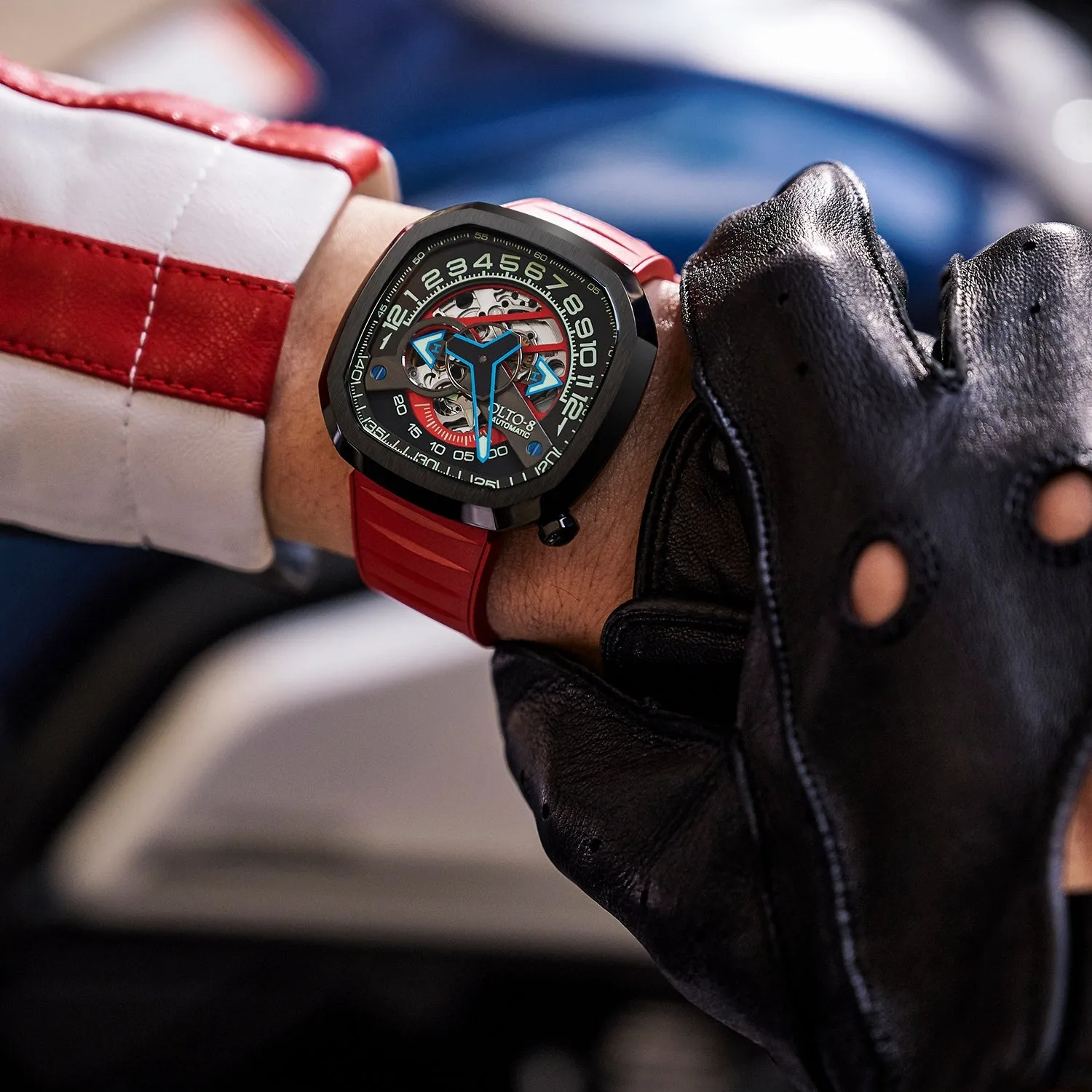 OLTO-8 INFINITY-II RPM-Style Automatic Watch Black