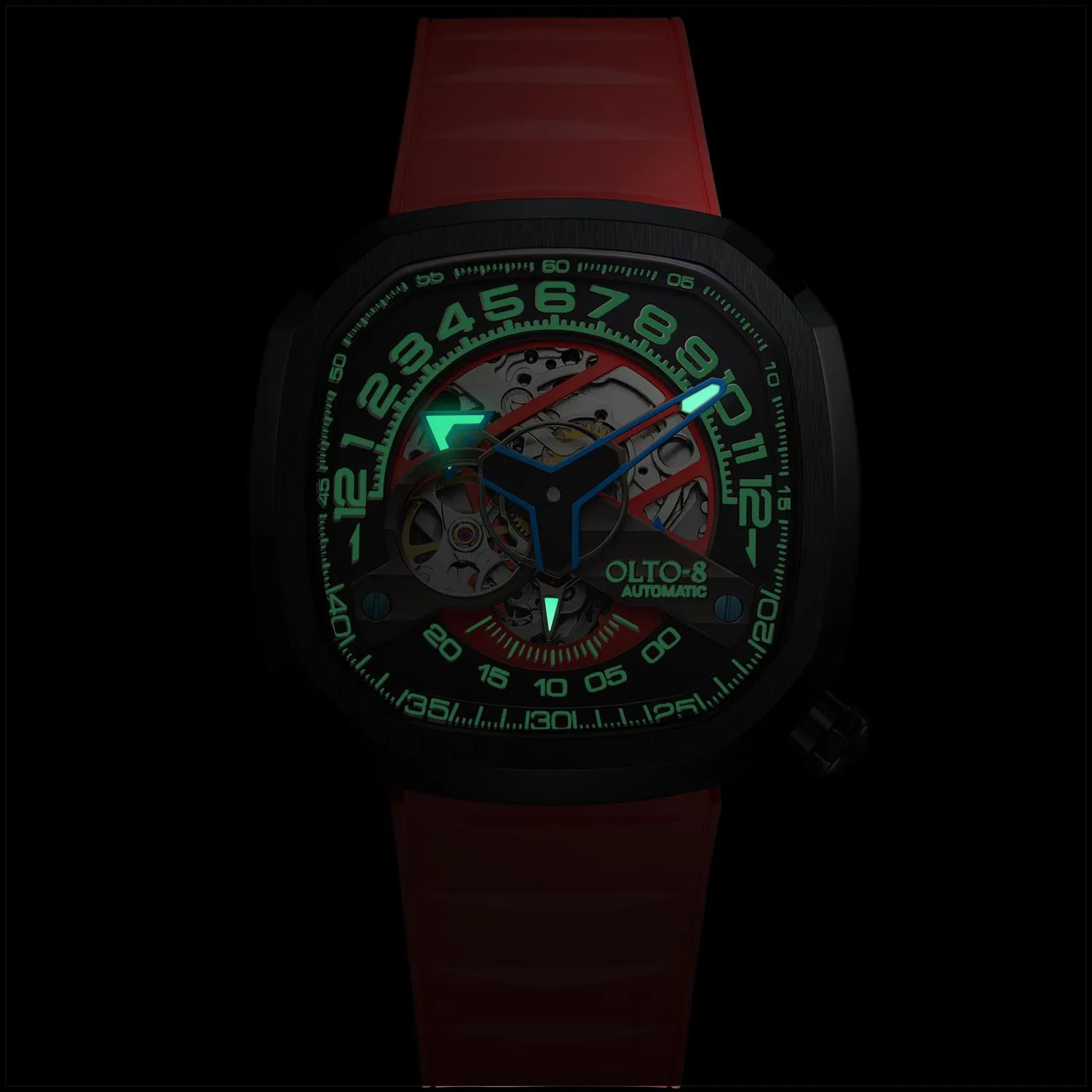 OLTO-8 INFINITY-II RPM-Style Automatic Watch Black