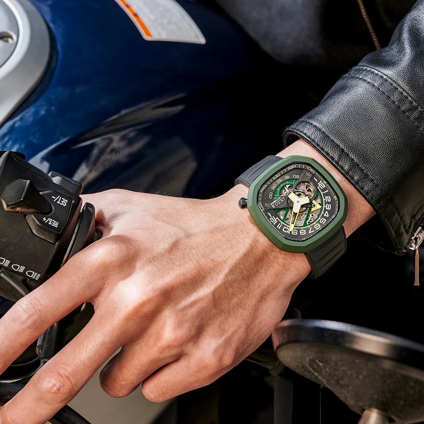 OLTO-8 INFINITY-II RPM-Style Automatic Watch Green