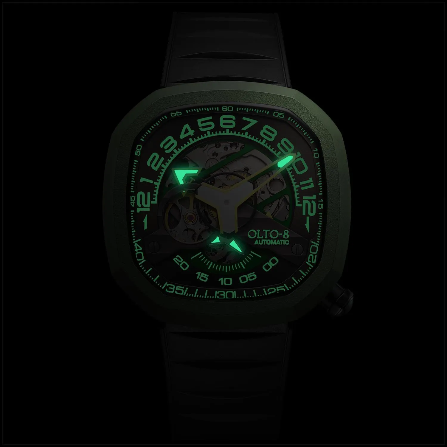 OLTO-8 INFINITY-II RPM-Style Automatic Watch Green